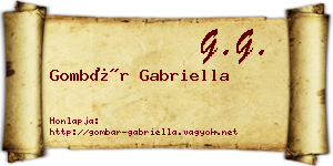 Gombár Gabriella névjegykártya