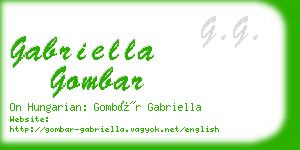 gabriella gombar business card